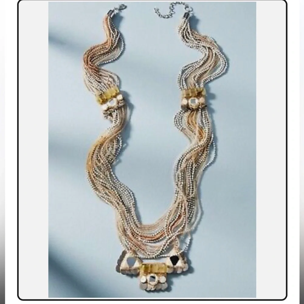 NWT Anthropologie Desert Sunset Layered Necklace